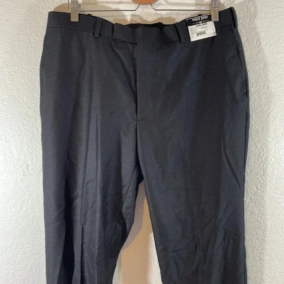 WEST END BLACK UNHEMMED DRESS Size 38 W US PANTS MEN With Pockets NEW - Picture 2 of 8